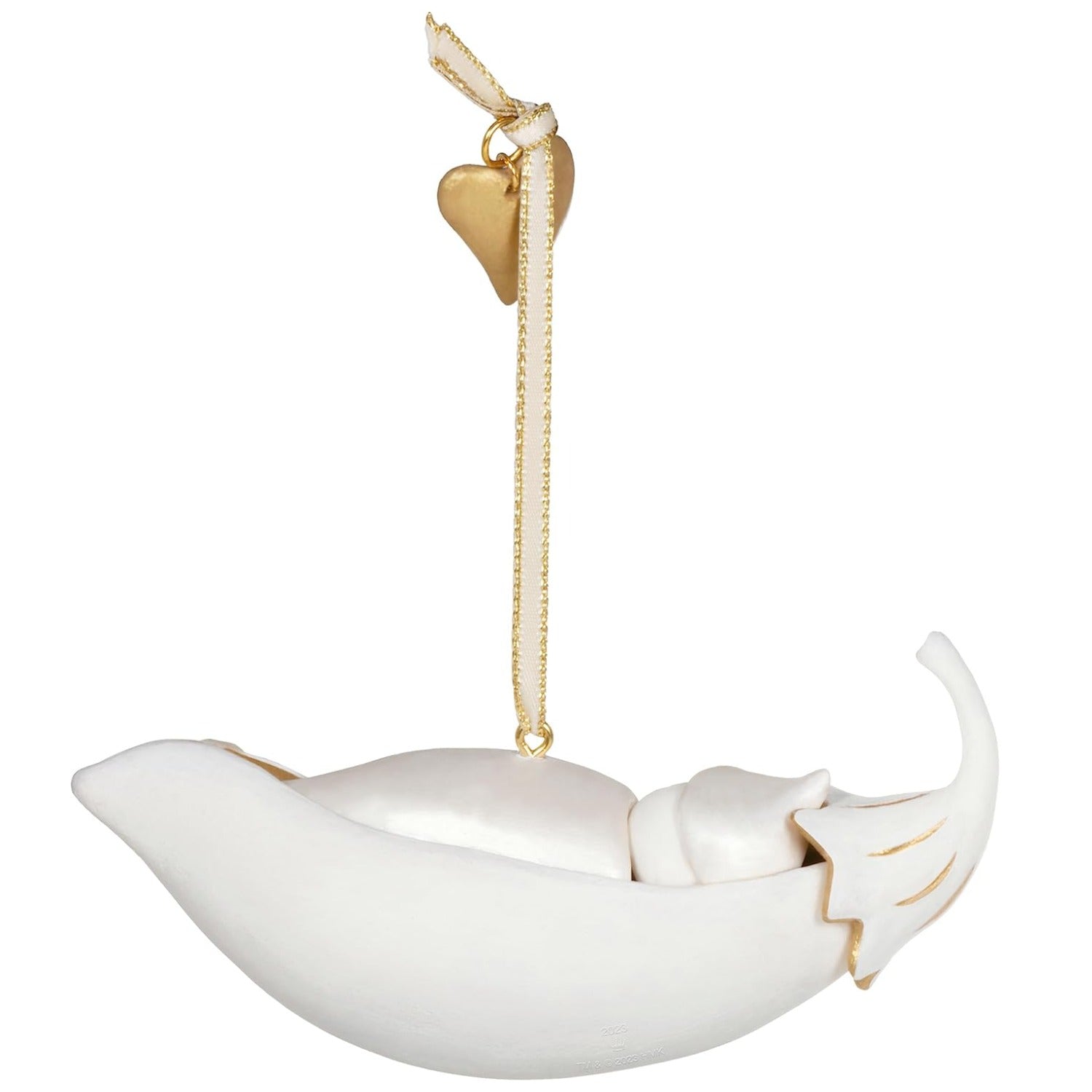Grandbabys First Christmas Pea in a Pod 2023 Porcelain, 2023 Keepsake Ornament