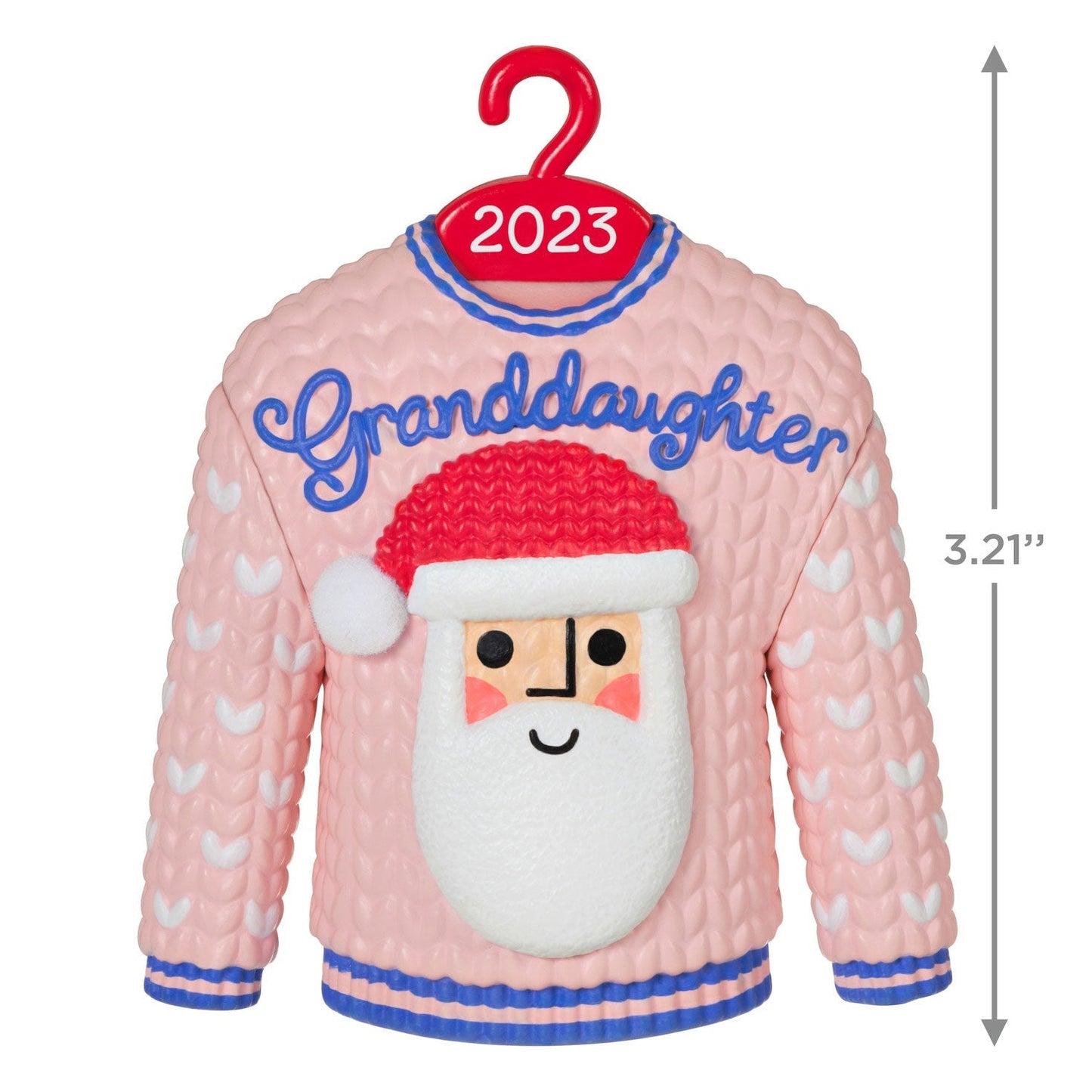 Granddaughter Christmas Sweater, 2023 Keepsake Ornament