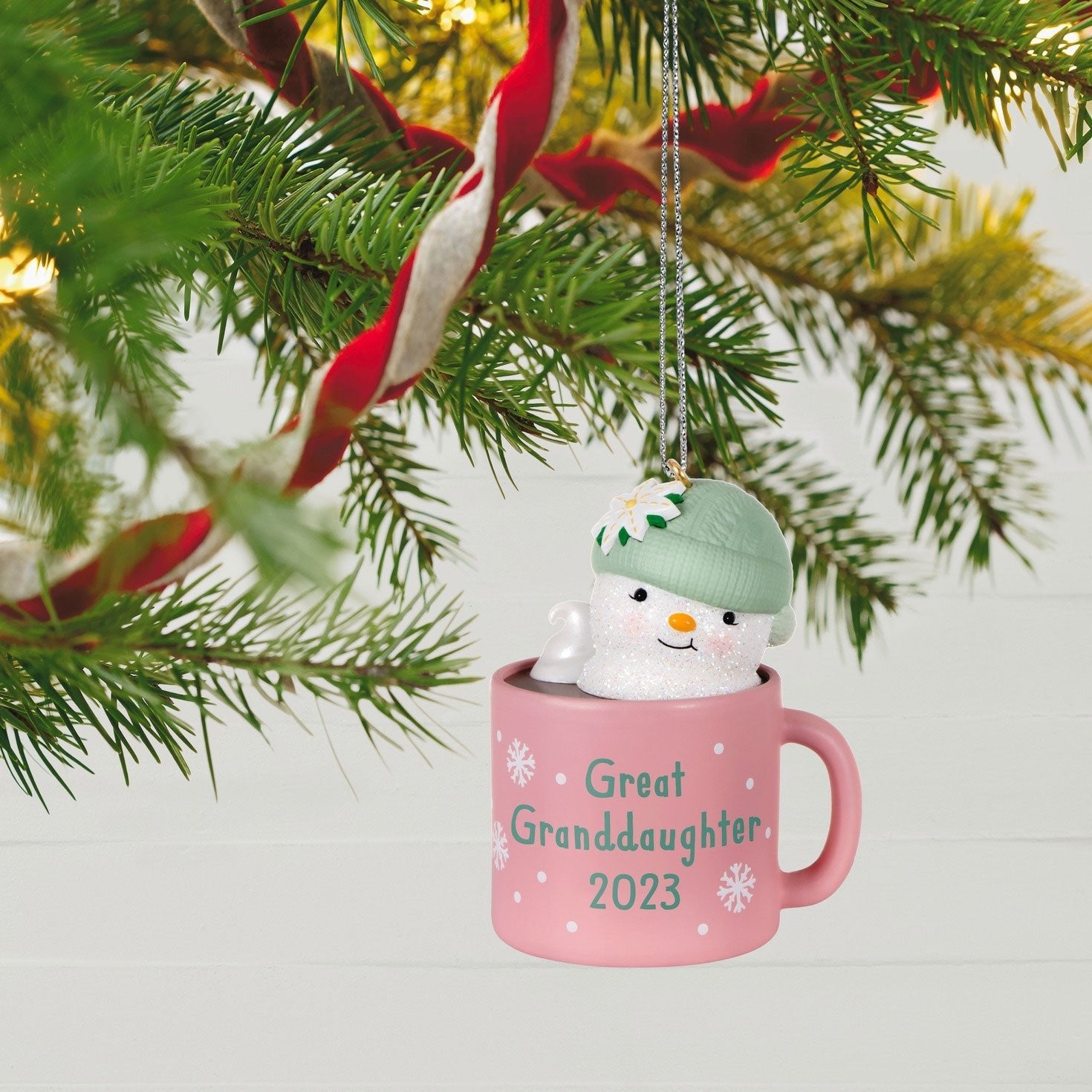 Great Granddaughter Hot Cocoa Mug, 2023 Keepsake Ornament