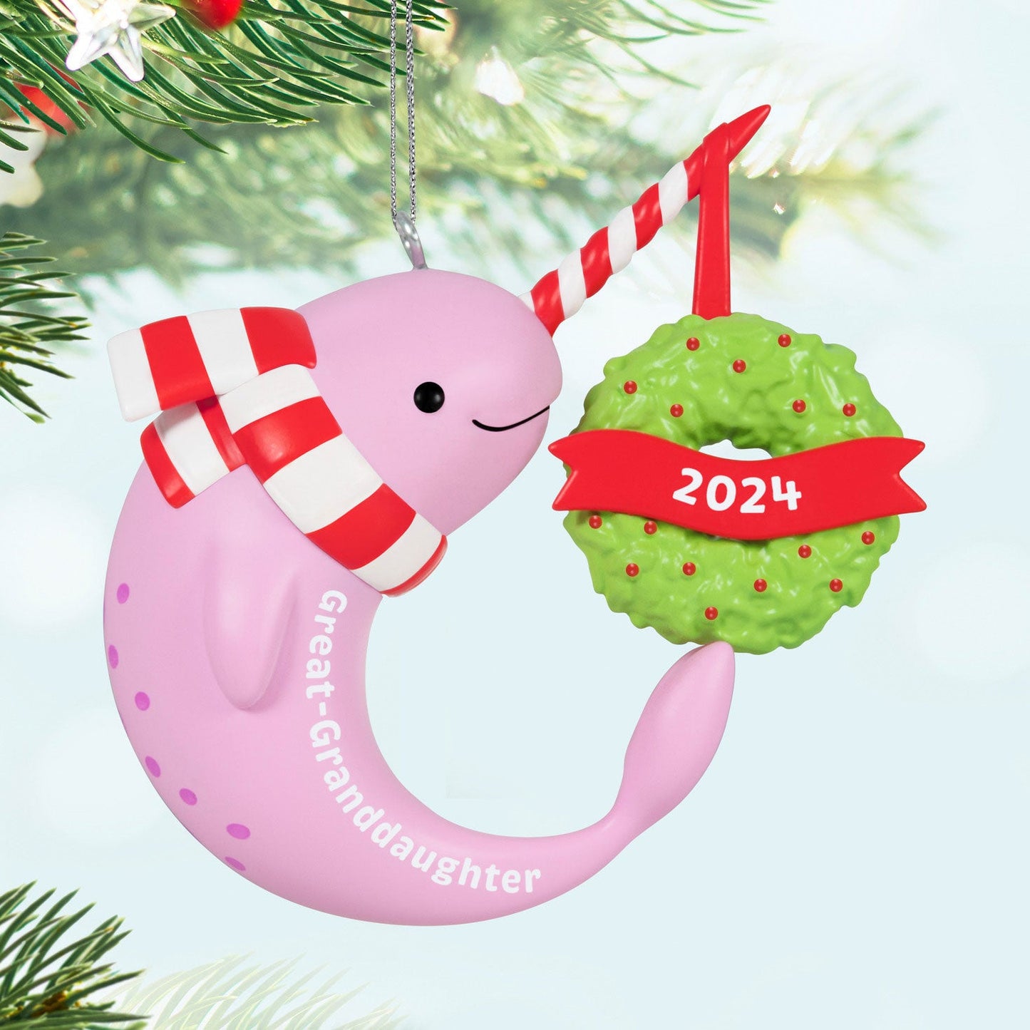 Great - Granddaughter Narwhal 2024 Keepsake Ornament