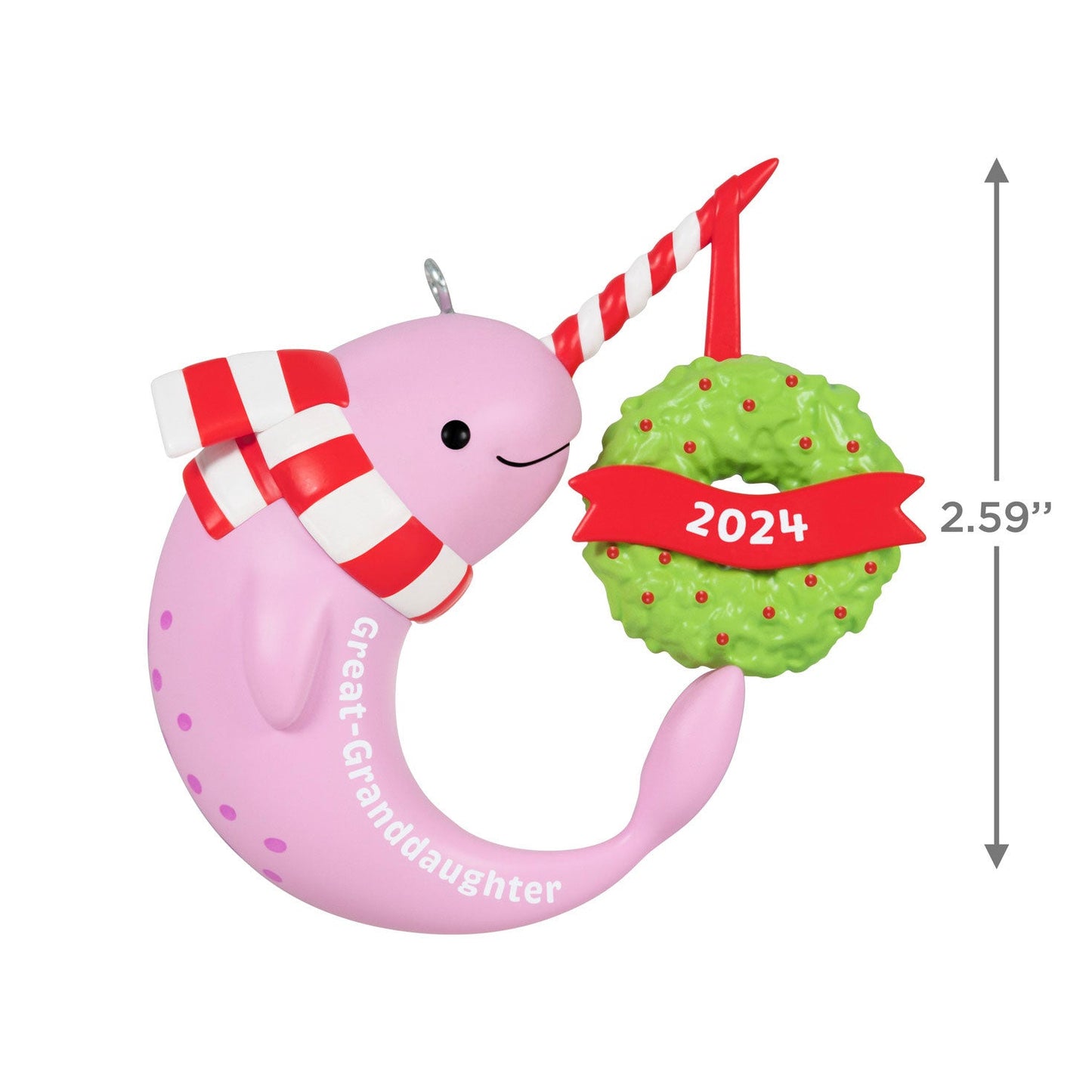 Great - Granddaughter Narwhal 2024 Keepsake Ornament