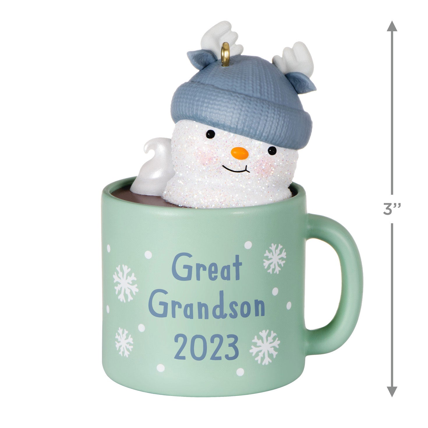 Great Grandson Hot Cocoa Mug, 2023 Keepsake Ornament