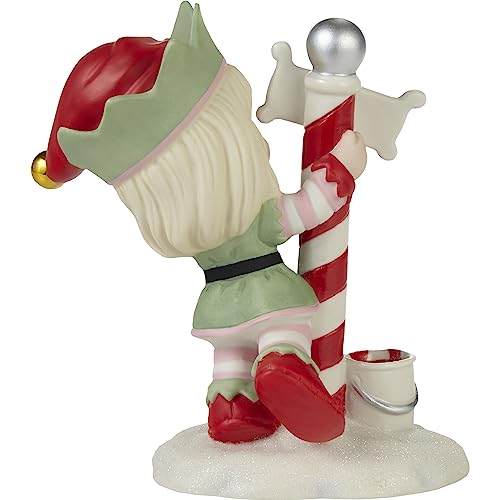 Greetings from The North Pole Annual Elf Bisque Porcelain Figurine