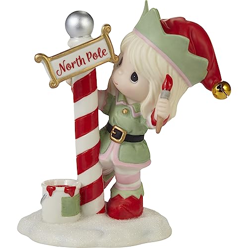 Greetings from The North Pole Annual Elf Bisque Porcelain Figurine