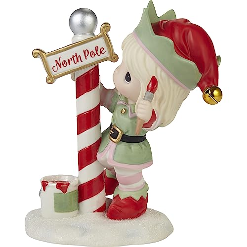 Greetings from The North Pole Annual Elf Bisque Porcelain Figurine