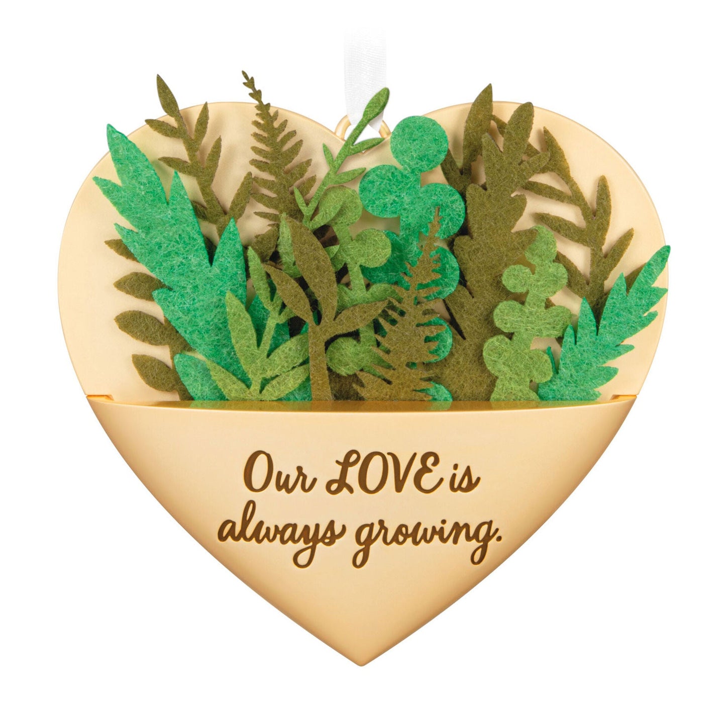 Growing In Love Metal & Fabric 2024 Keepsake Ornament