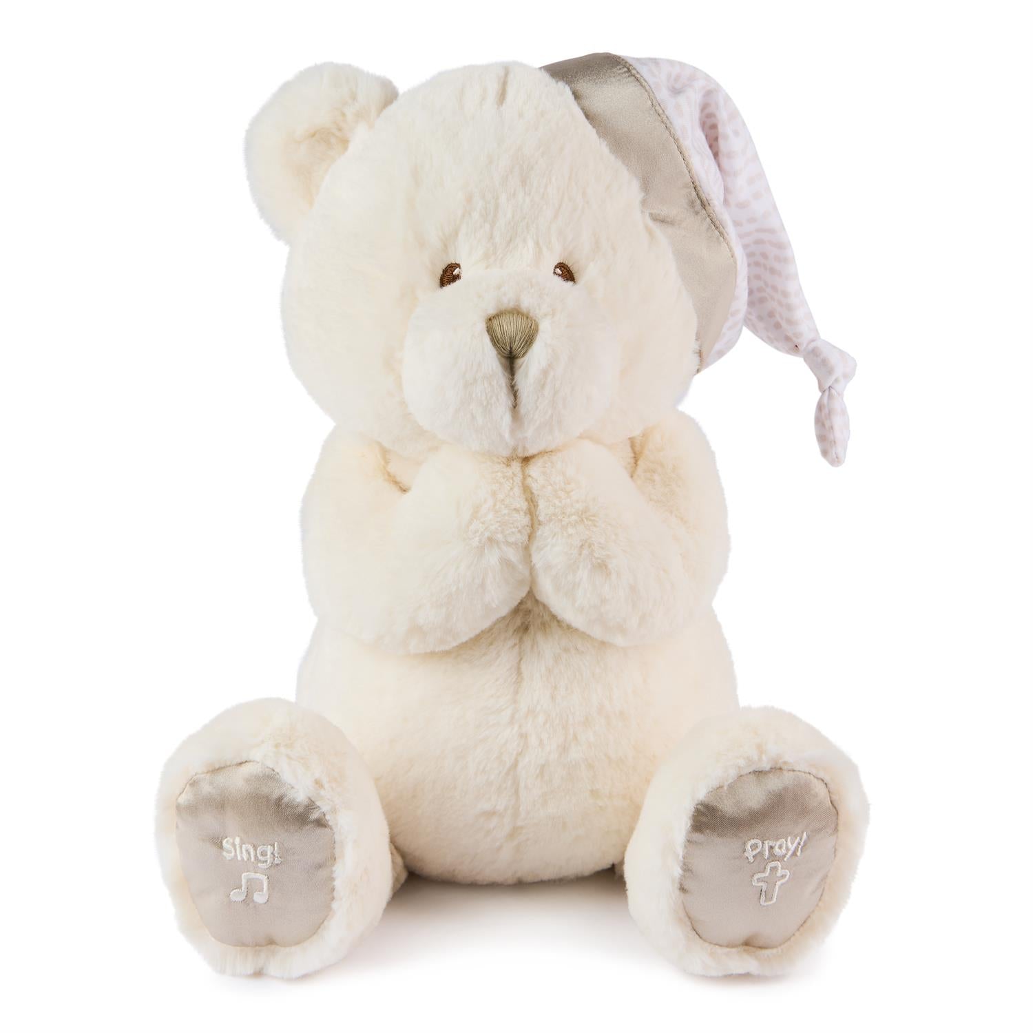 Gund Animated Goodnight Prayer Bear, Cream, 11"