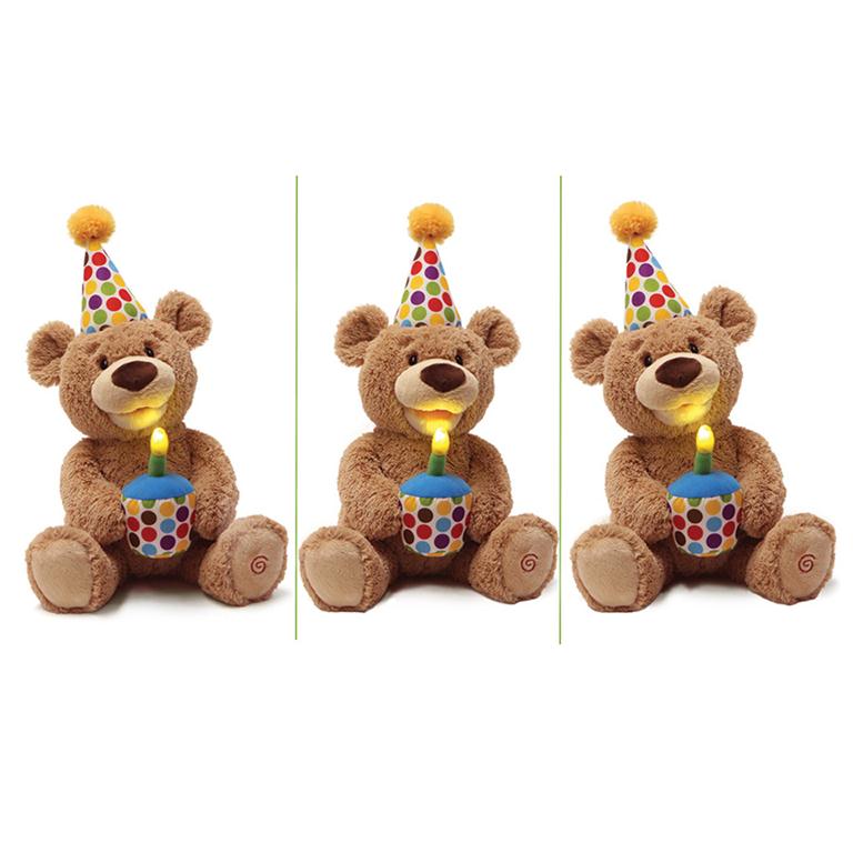 Gund Animated Happy Birthday Teddy Bear, 12"