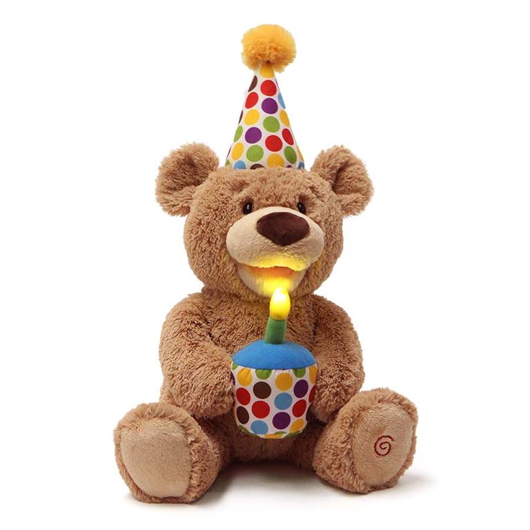 Gund Animated Happy Birthday Teddy Bear, 12"