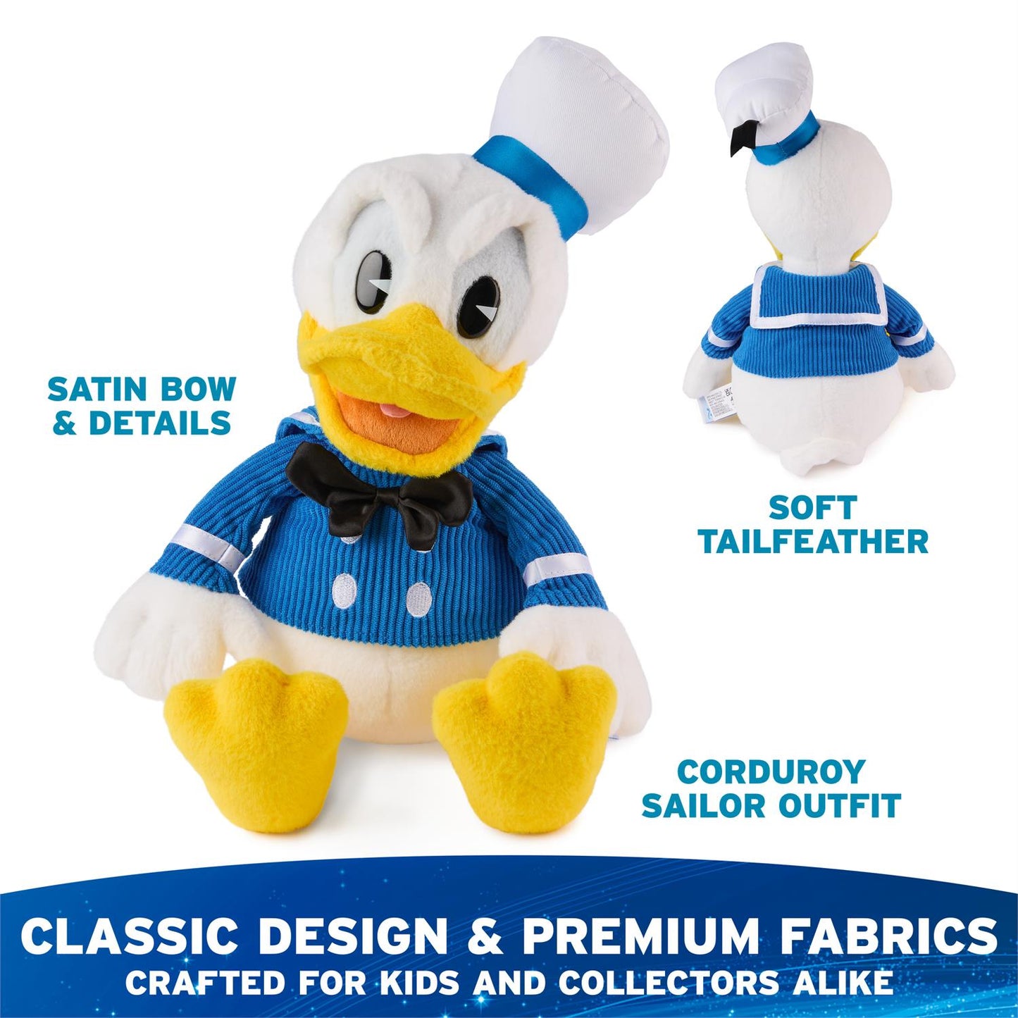 Gund Disney Mickey and Friends, Donald Duck Classic Plush, 14”