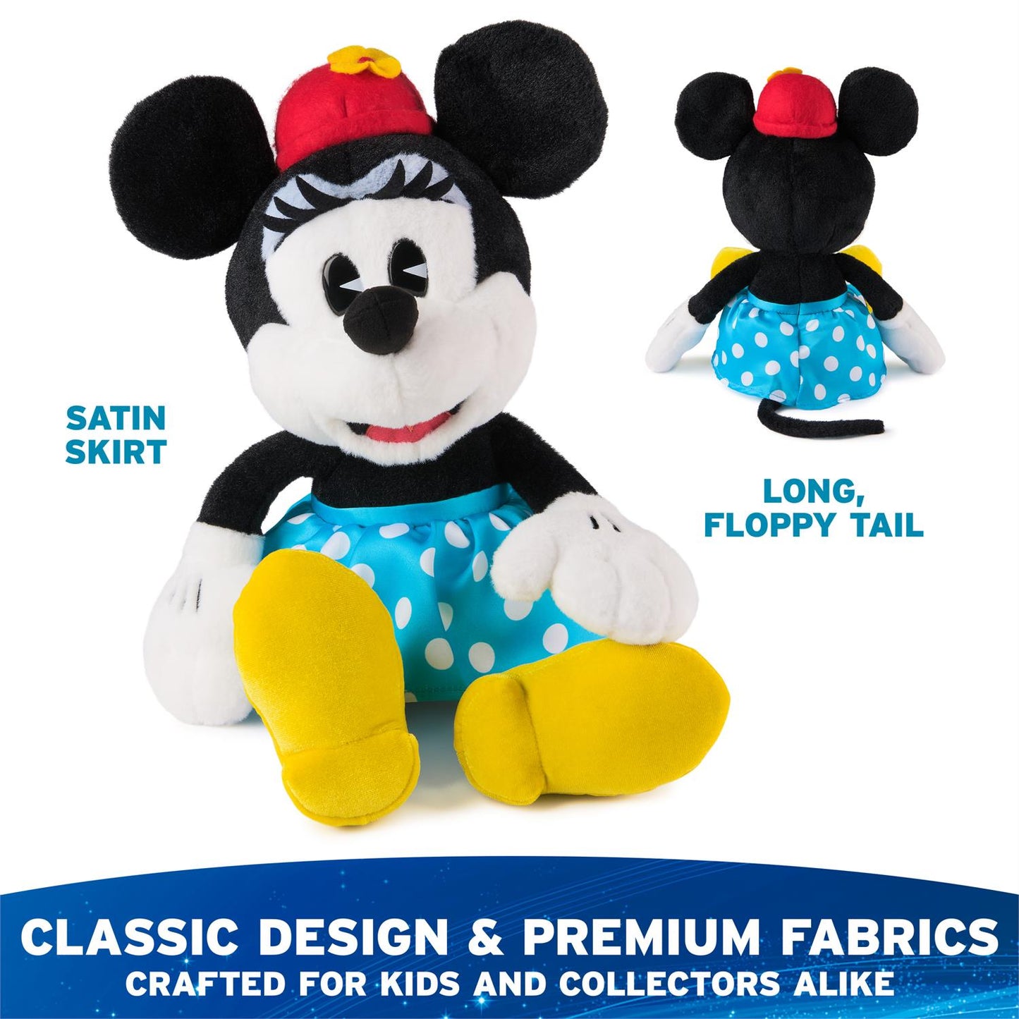 Gund Disney Mickey and Friends, Minnie Mouse Classic Plush, 14”