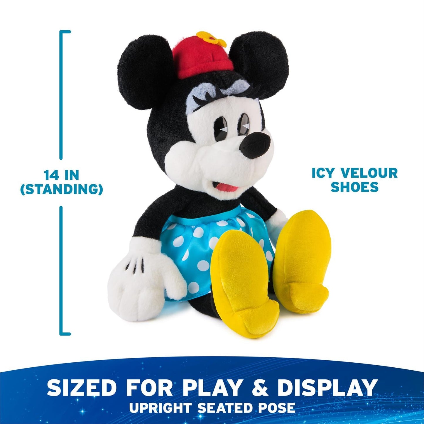 Gund Disney Mickey and Friends, Minnie Mouse Classic Plush, 14”