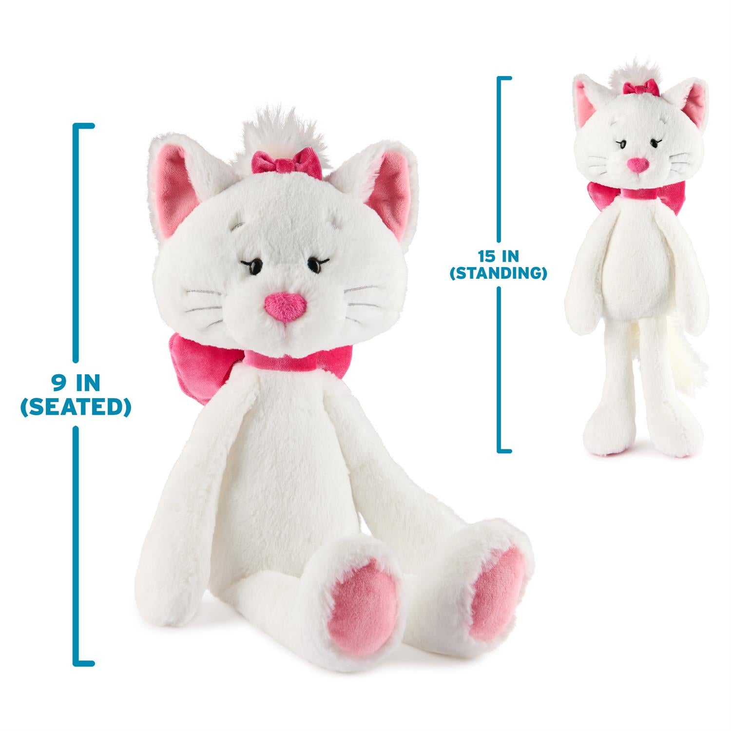 Gund Disney, The Aristocats, Marie Cat Toothpick Plush, Black, 15”