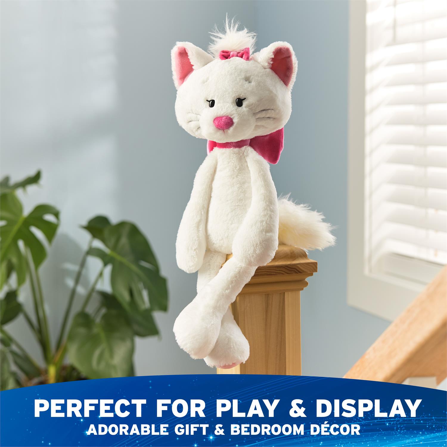 Gund Disney, The Aristocats, Marie Cat Toothpick Plush, Black, 15”