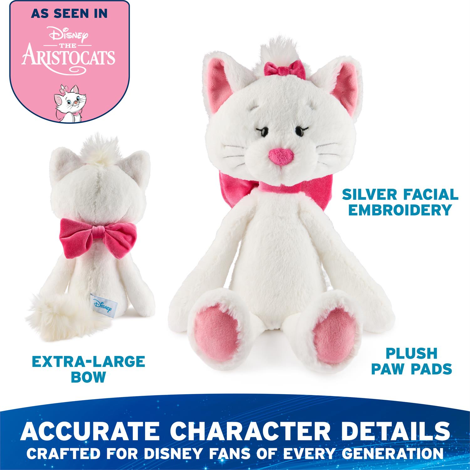 Gund Disney, The Aristocats, Marie Cat Toothpick Plush, Black, 15”