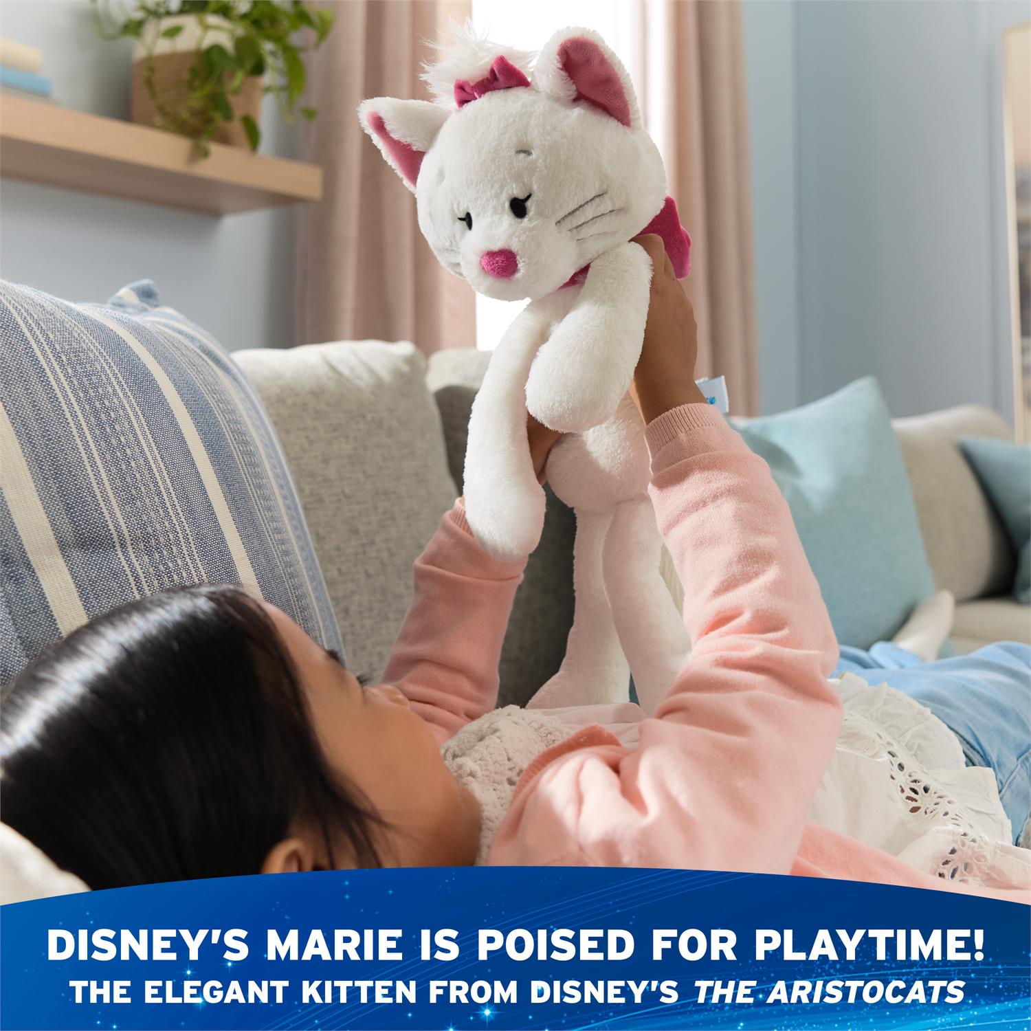 Gund Disney, The Aristocats, Marie Cat Toothpick Plush, Black, 15”