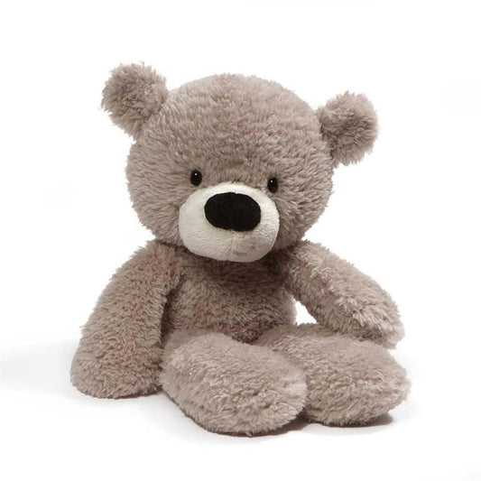 Gund Fuzzy Teddy Bear, Gray, 13.5”