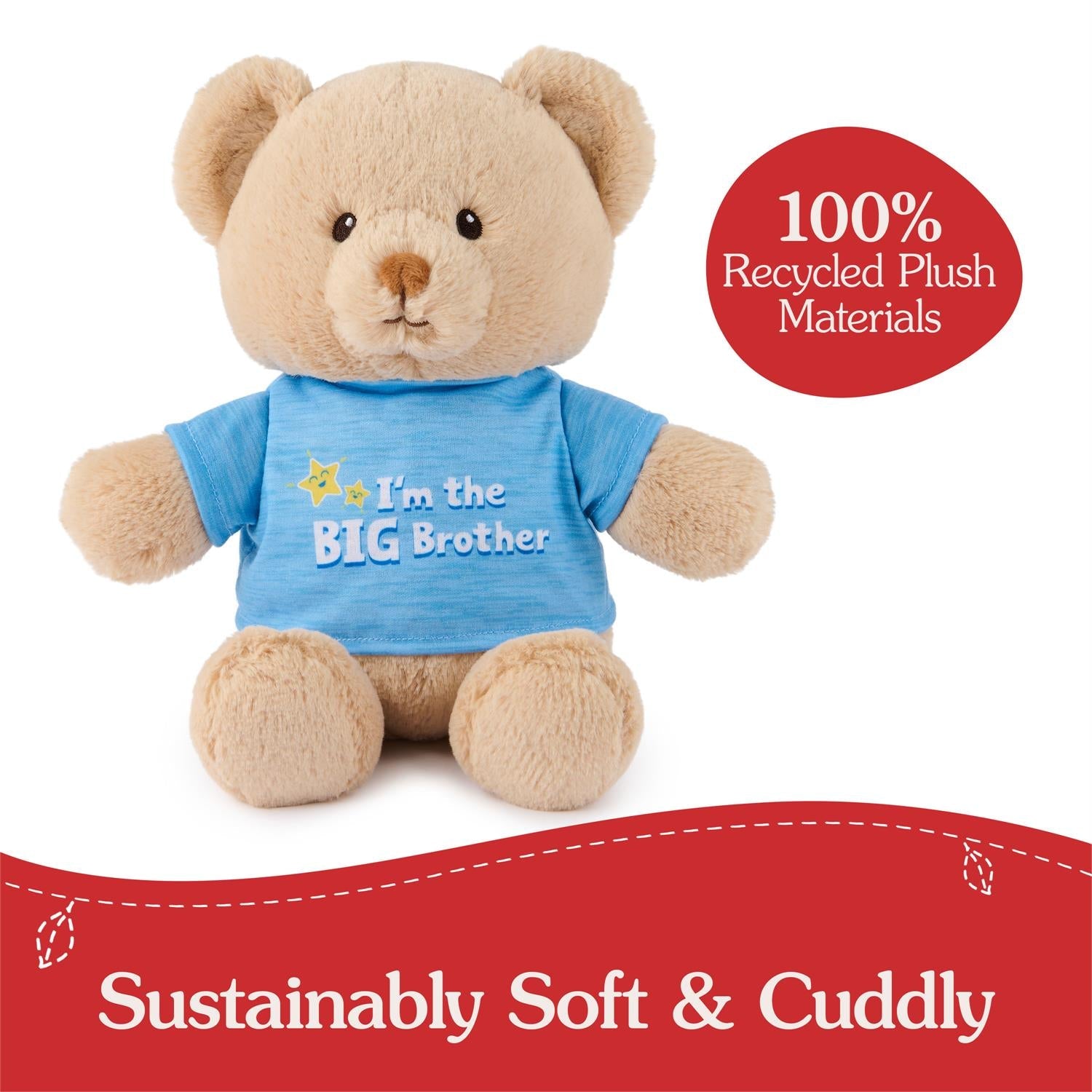 Gund I'm The Big Brother Tan Bear, 12”