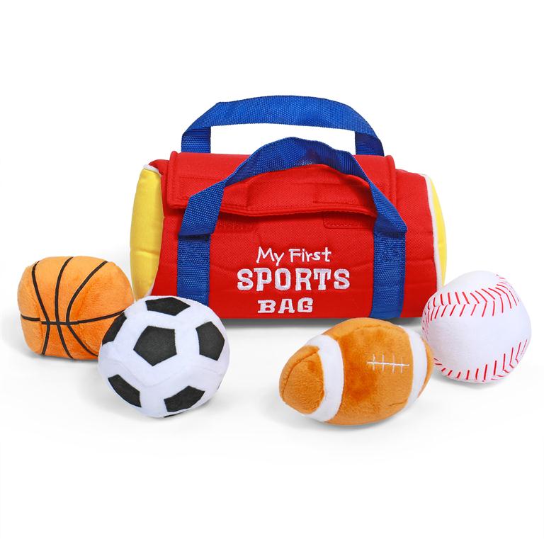 Gund My First Sports Bag Playset, 8"