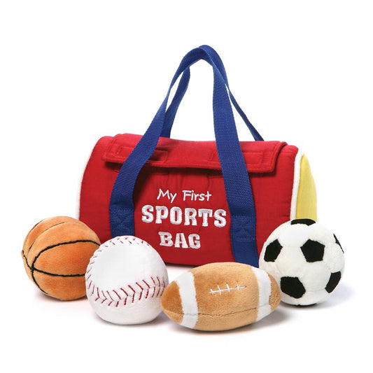 Gund My First Sports Bag Playset, 8"
