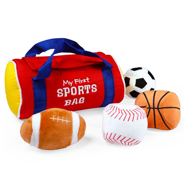 Gund My First Sports Bag Playset, 8"