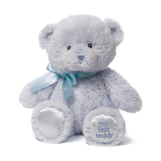 Gund My First Teddy!, Blue, 10"