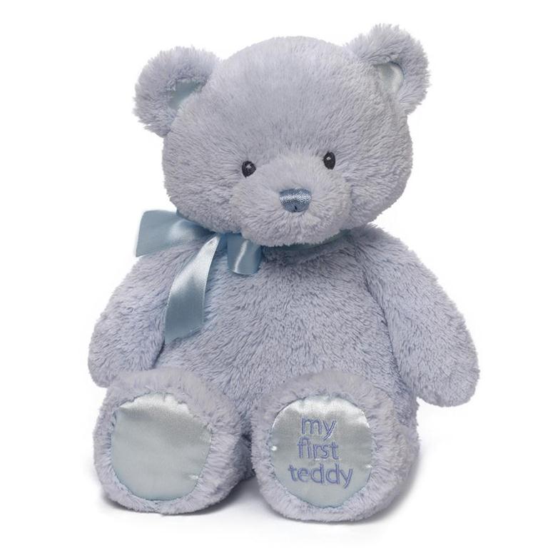 Gund My First Teddy!, Blue, 15"