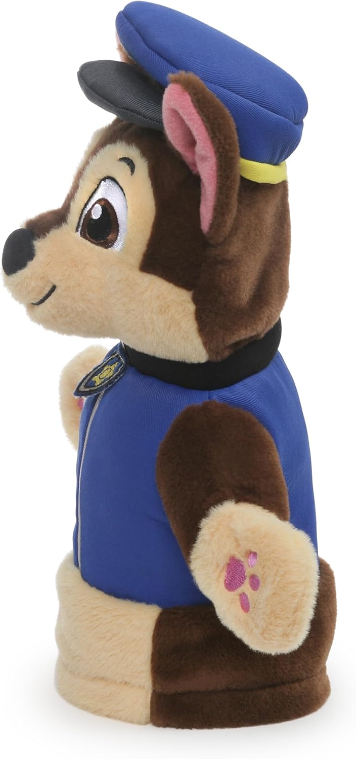 Gund Paw Patrol Chase Hand Puppet Plush Dog, Blue, 11"