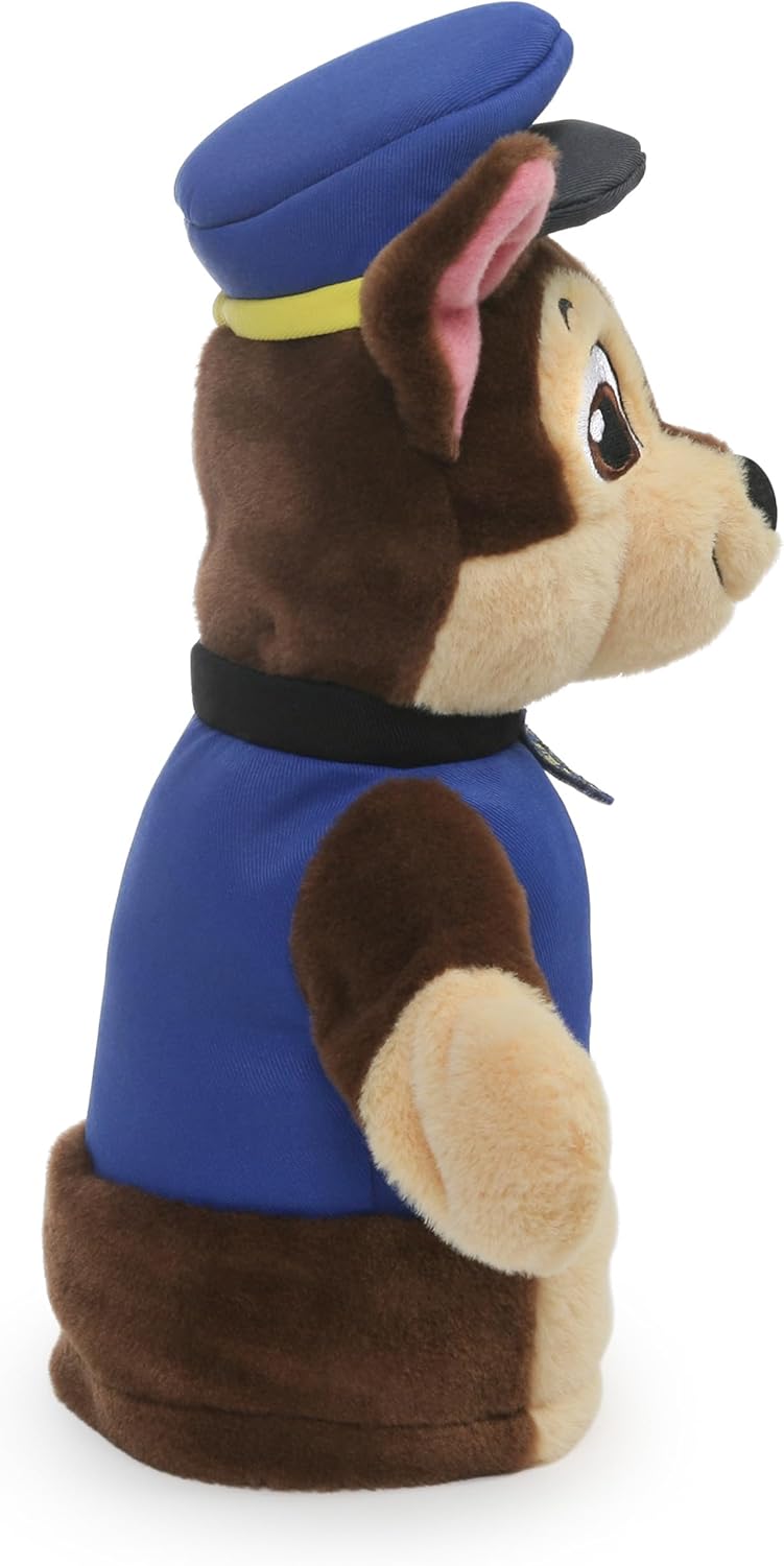 Gund Paw Patrol Chase Hand Puppet Plush Dog, Blue, 11"