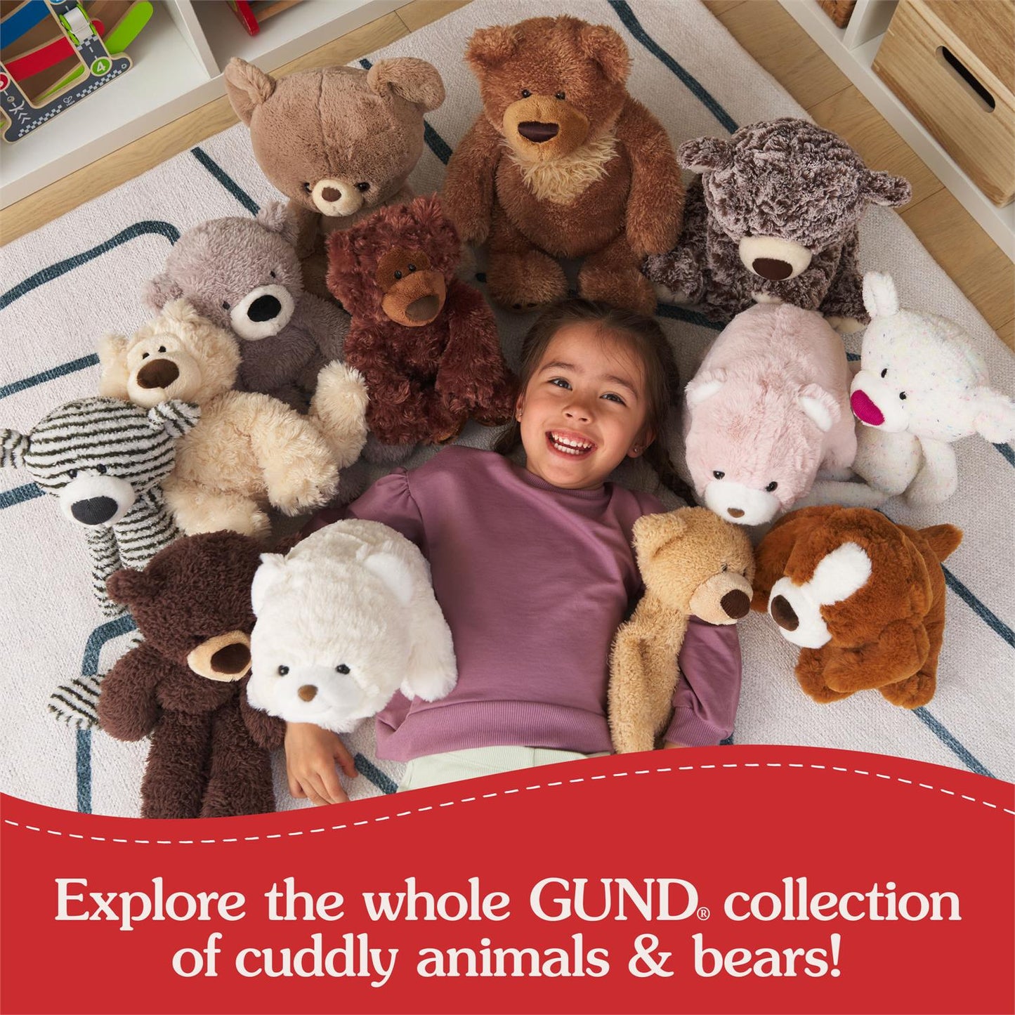 Gund Philbin Classic Teddy Bear, Chocolate Brown, 18”
