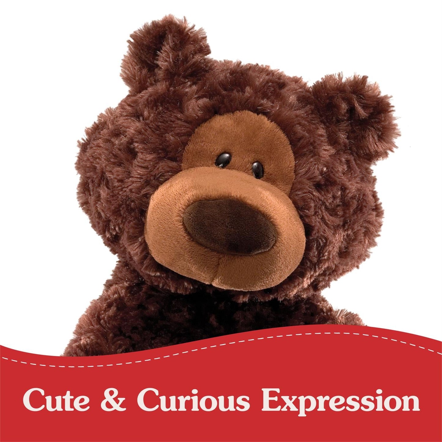 Gund Philbin Classic Teddy Bear, Chocolate Brown, 18”