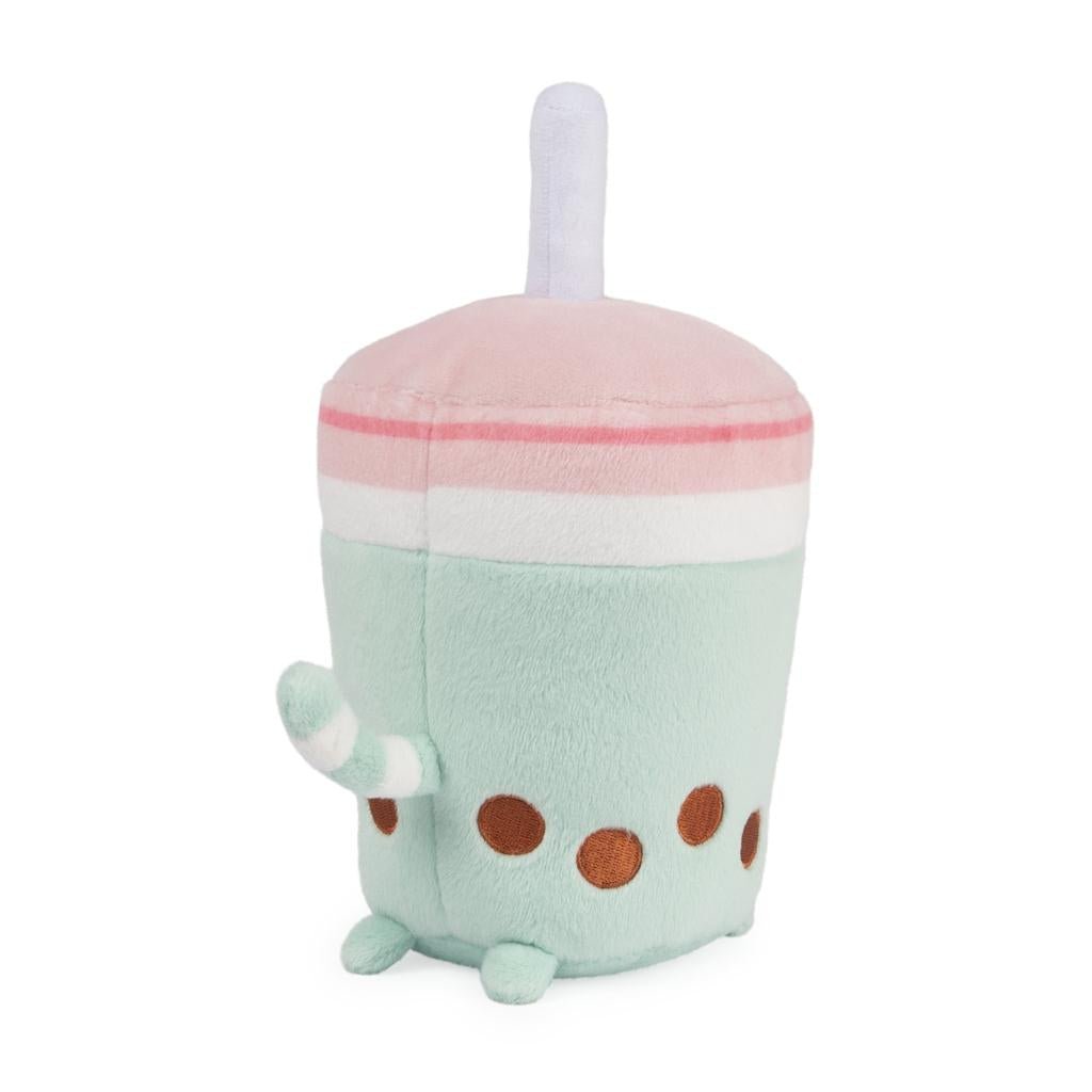 Gund Pusheen Boba Tea Cup Plush, Green/Pink, 6”