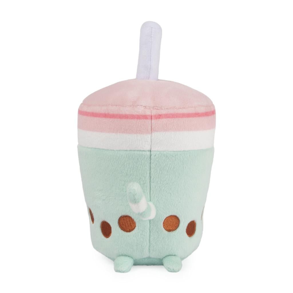 Gund Pusheen Boba Tea Cup Plush, Green/Pink, 6”