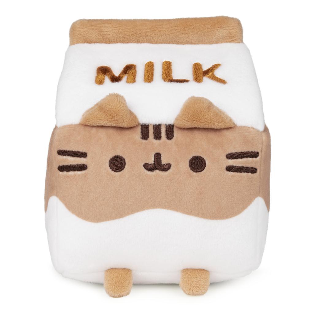 Gund Pusheen Chocolate Milk Plush, Brown/White, 6”