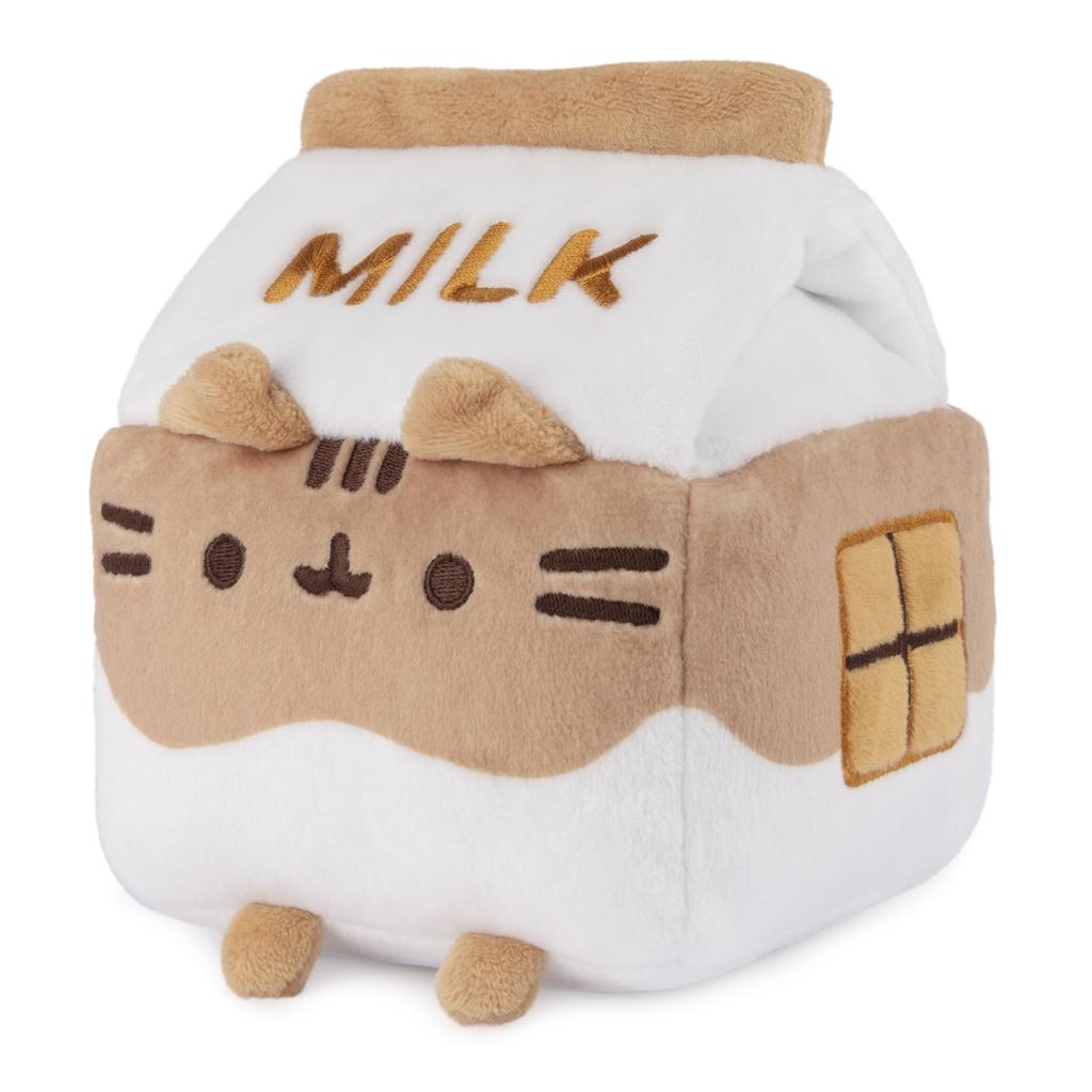 Gund Pusheen Chocolate Milk Plush, Brown/White, 6”