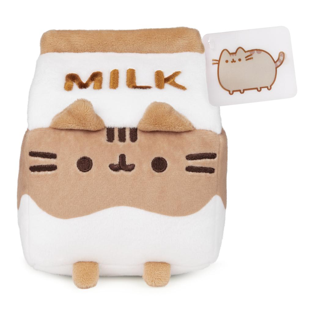 Gund Pusheen Chocolate Milk Plush, Brown/White, 6”