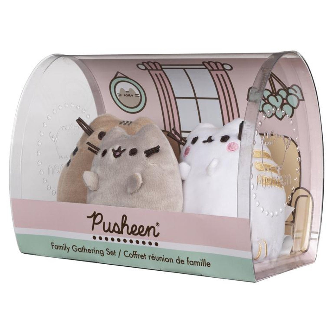 Gund Pusheen Family Gathering Plush Stuffed Animal Cats (Set of 3)