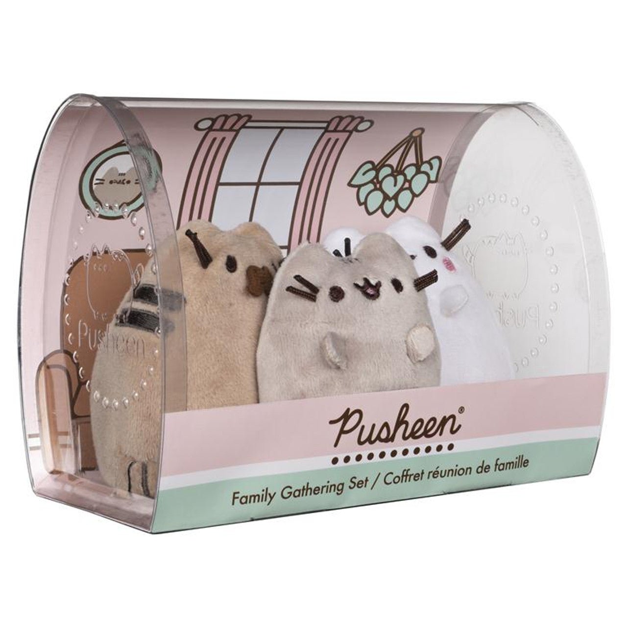 Gund Pusheen Family Gathering Plush Stuffed Animal Cats (Set of 3)