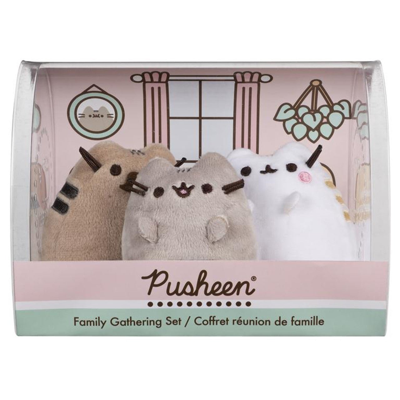 Gund Pusheen Family Gathering Plush Stuffed Animal Cats (Set of 3)