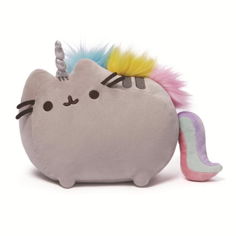 Gund Pusheen Pusheenicorn, Plush Unicorn Cat, Rainbow, 13"