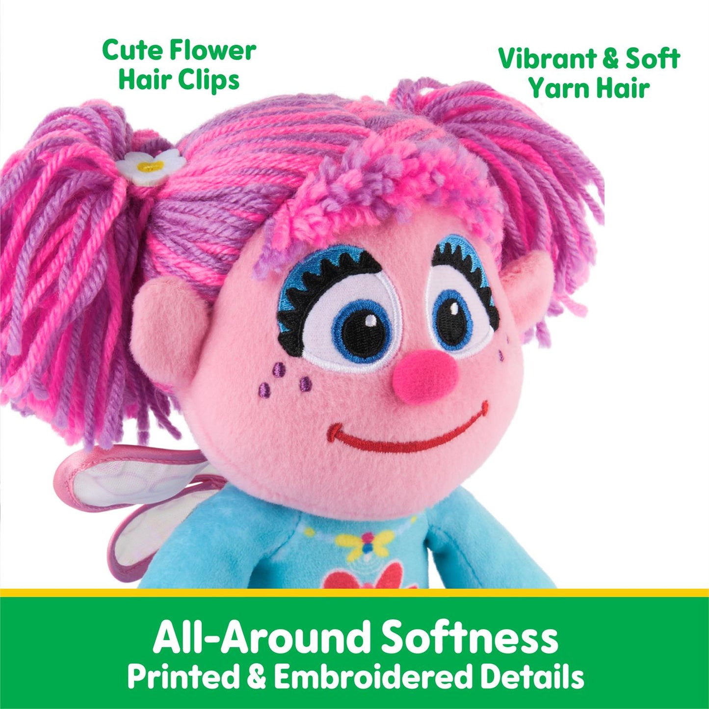 Gund Sesame Street Abby Cadabby Take Along Buddy, 13"