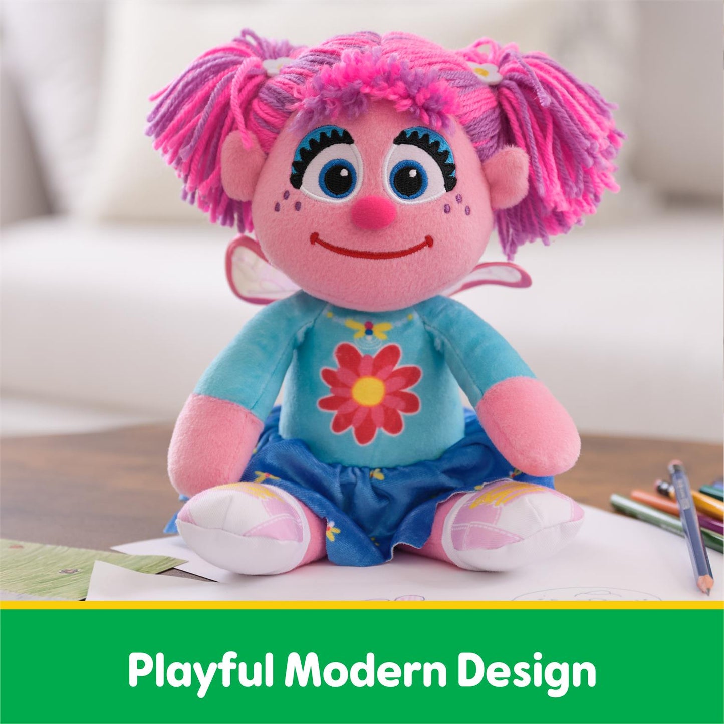 Gund Sesame Street Abby Cadabby Take Along Buddy, 13"
