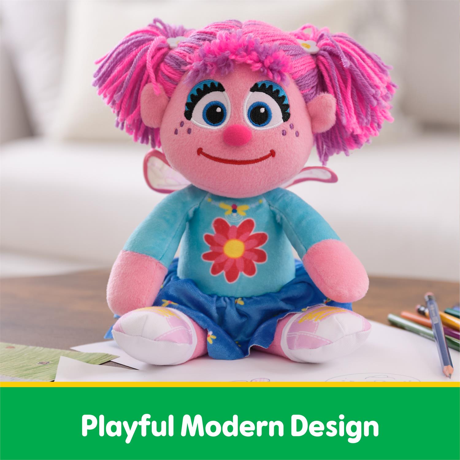Gund Sesame Street Abby Cadabby Take Along Buddy, 13"