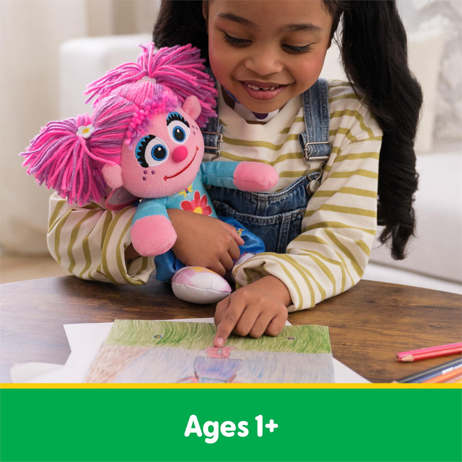 Gund Sesame Street Abby Cadabby Take Along Buddy, 13"