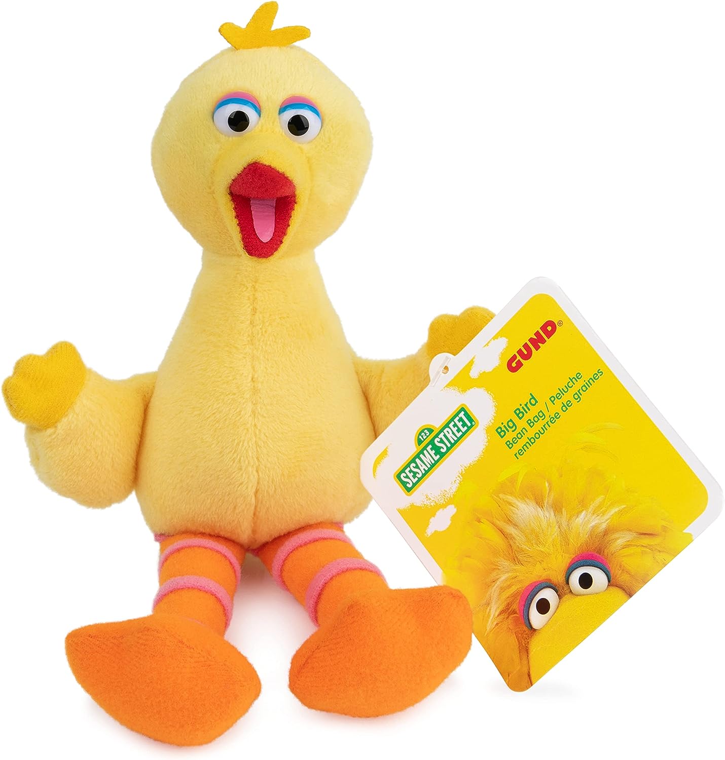 Gund Sesame Street Big Bird Beanbag, 7"