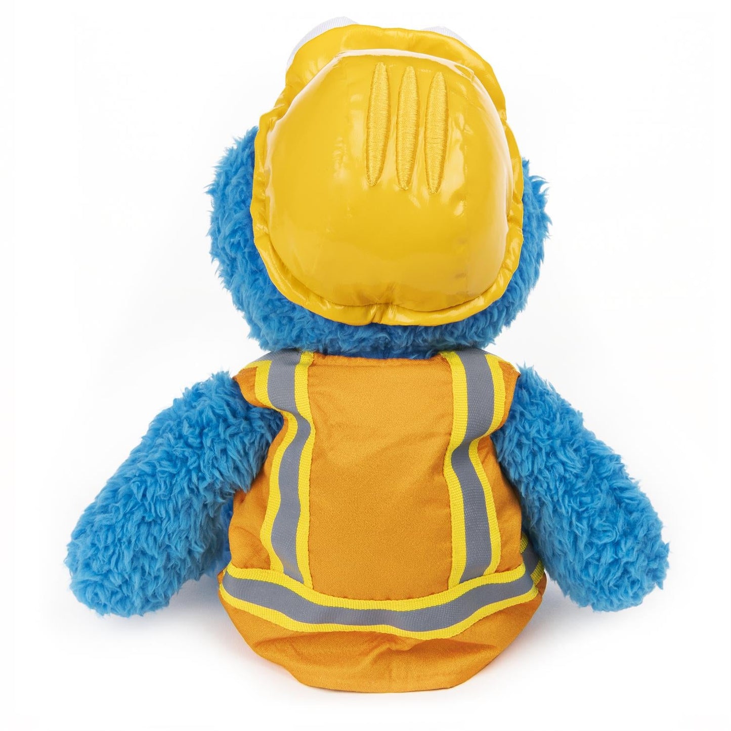 Gund Sesame Street Construction Worker Cookie Monster Take-Along Buddy, 13"