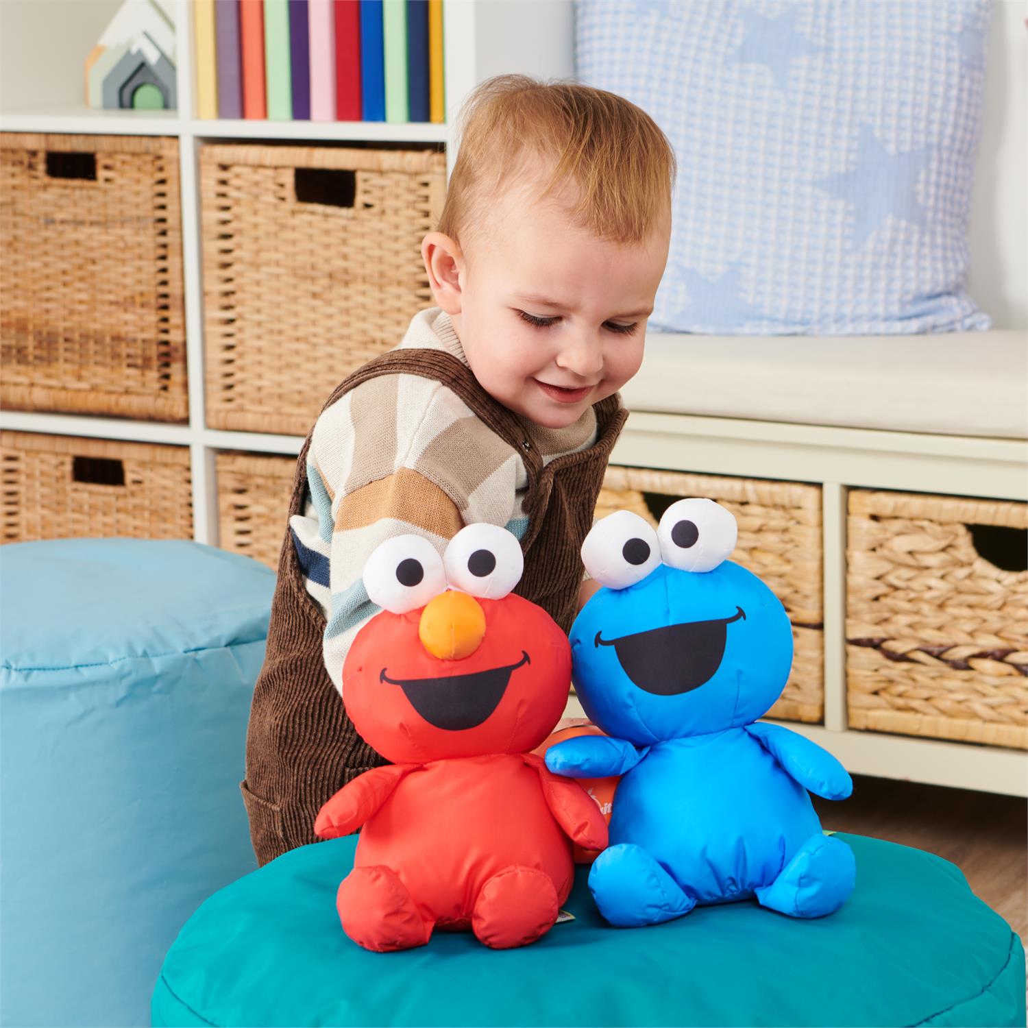 Gund Sesame Street Elmo Muppet Premium Nylon Plush, 7”