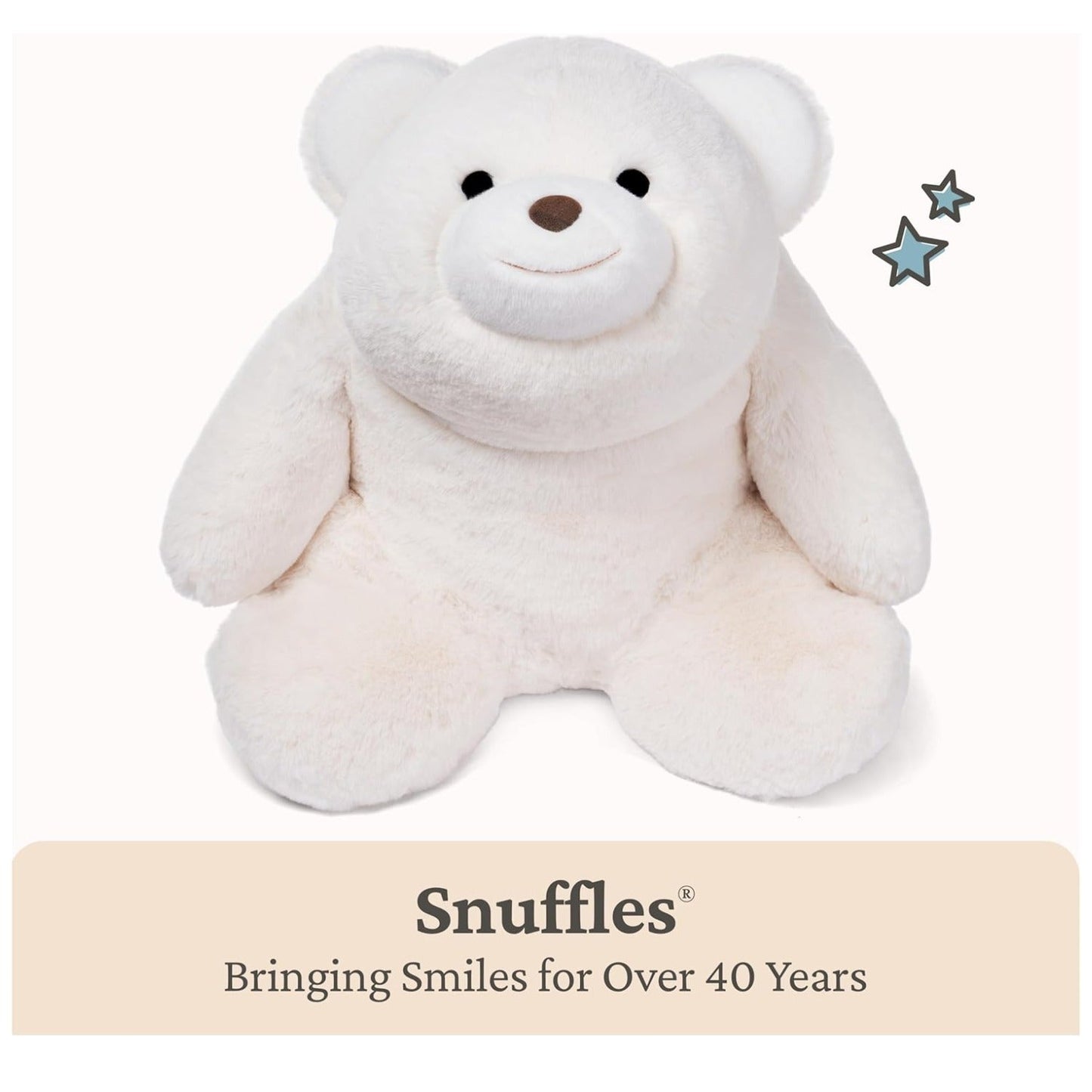 Gund Snuffles Teddy Bear Plush Polar Bear Extra Large, White, 18"