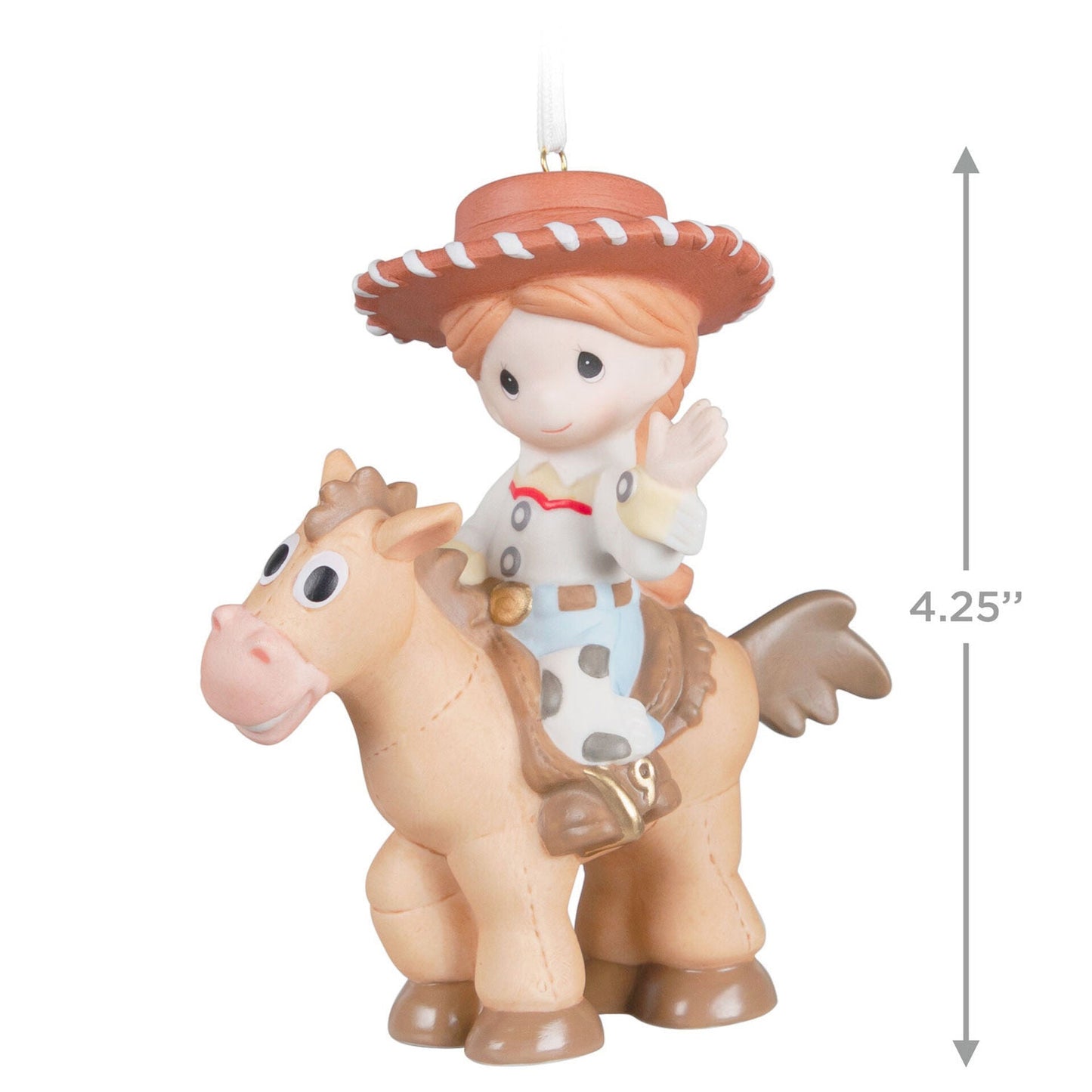 Hallmark 2022, Disney/Pixar Precious Moments® Toy Story Jessie and Bullseye Porcelain Ornament