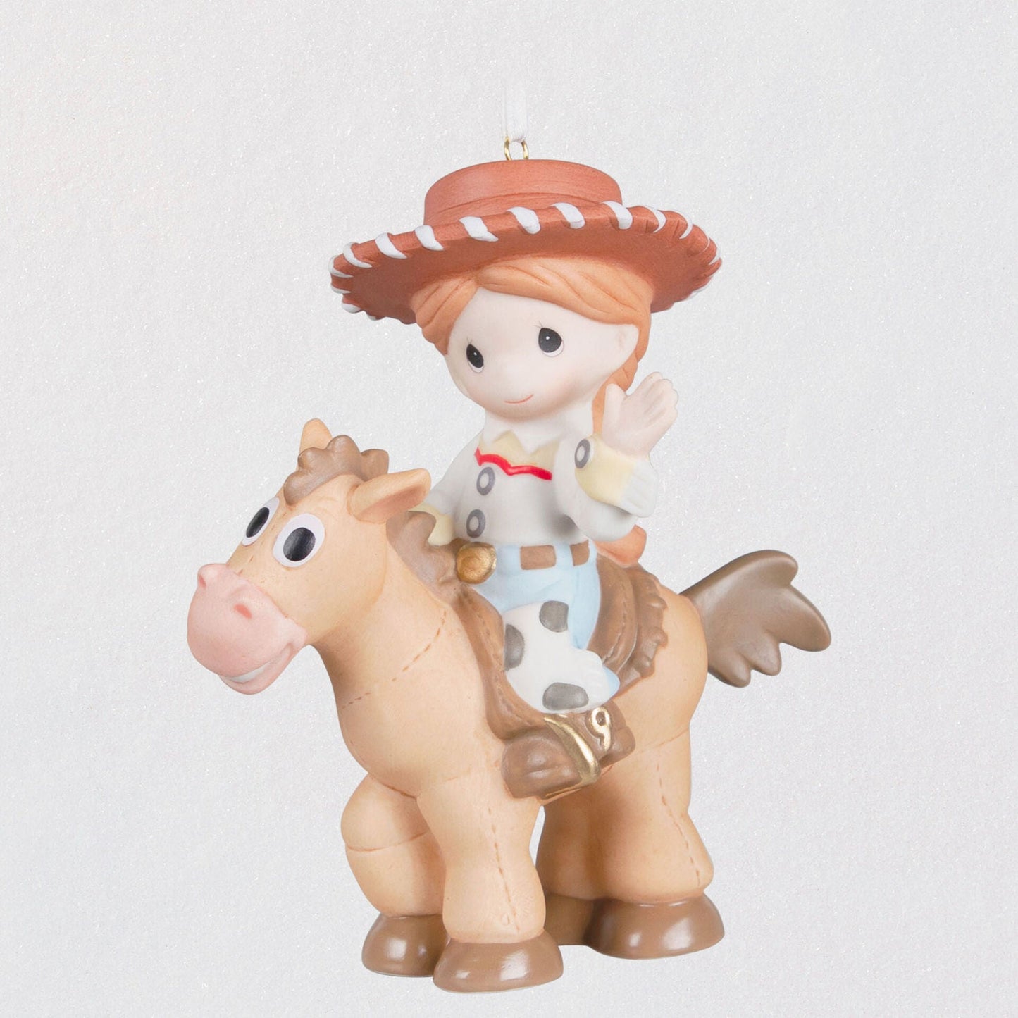 Hallmark 2022, Disney/Pixar Precious Moments® Toy Story Jessie and Bullseye Porcelain Ornament